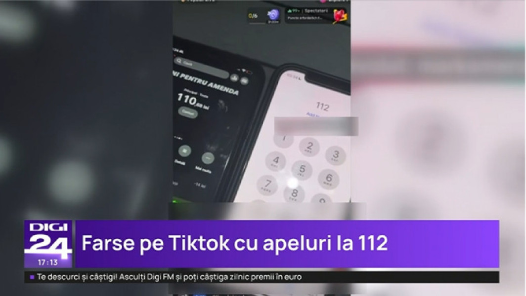 Noua tendință pe TikTok: farse la numărul de urgență 112