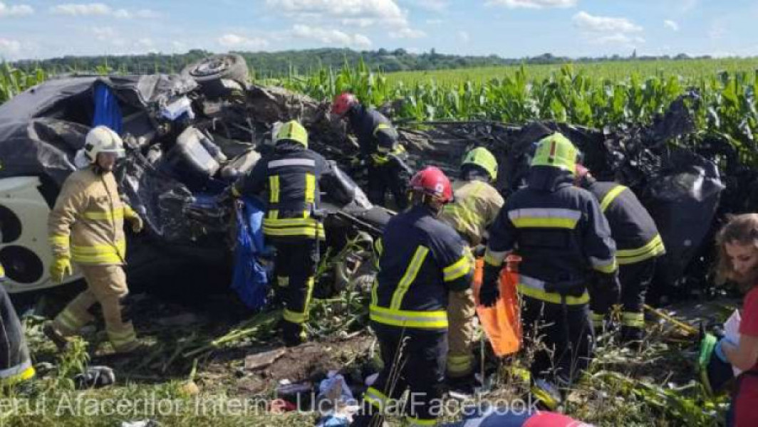 Accident rutier grav în nord-vestul Ucrainei: 14 morți, inclusiv un copil