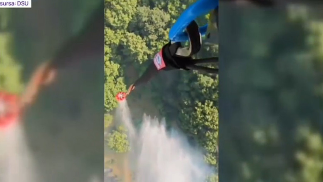 Avioane militare, trimise la granița cu Serbia pentru a stinge incendiul de pădure din Mehedinți