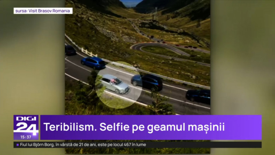 Gest inconștient al unei tinere pe Transfăgărășan