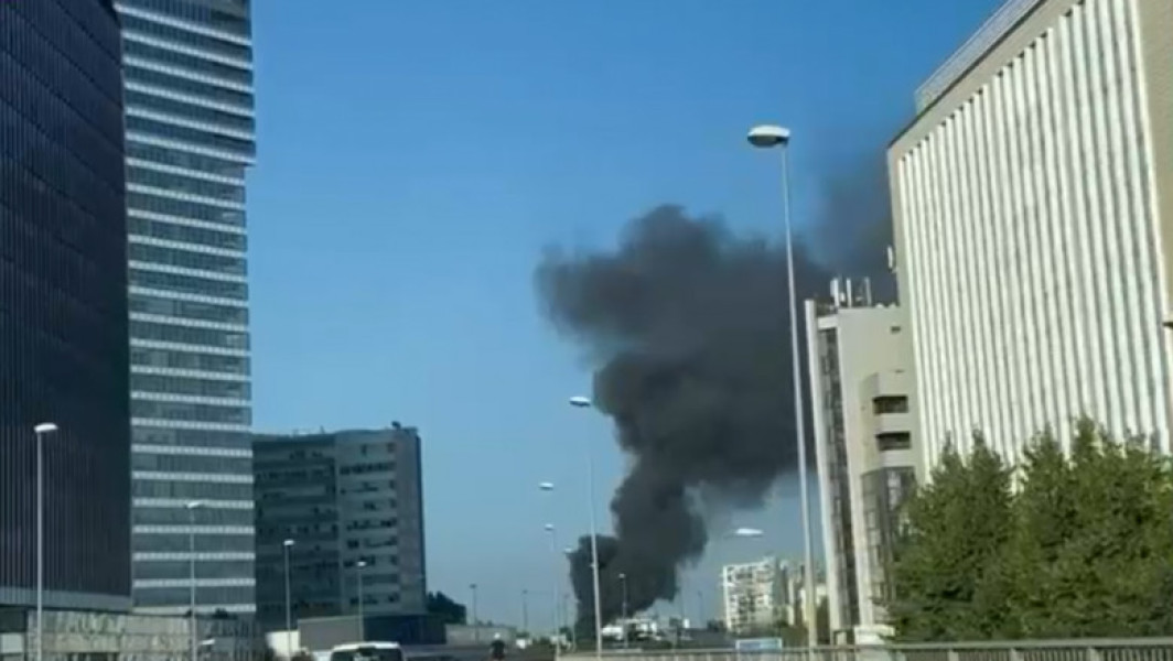 Incendiu de proporții în nordul Capitalei