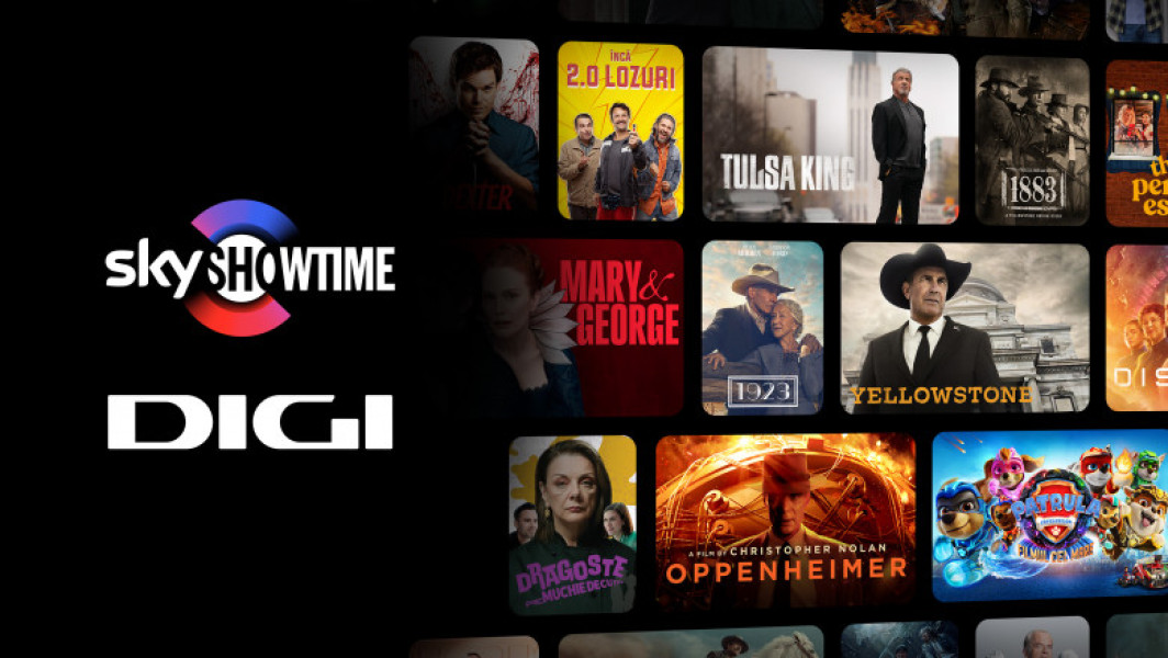DIGI lansează pachetul TV Digital SkyShowtime, cu două canale premium și aplicația de streaming