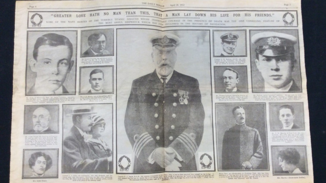 Descoperire rară: ziarul vechi despre tragedia Titanicului găsit într-un dulap din Anglia