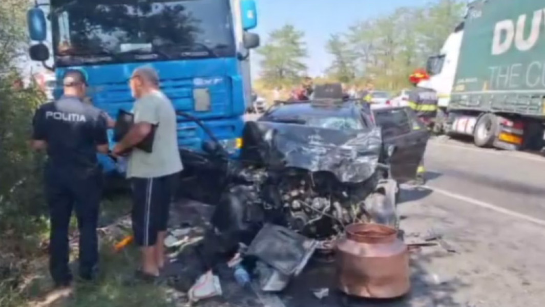 Accident grav în Mehedinți, după o urmărire a Poliției