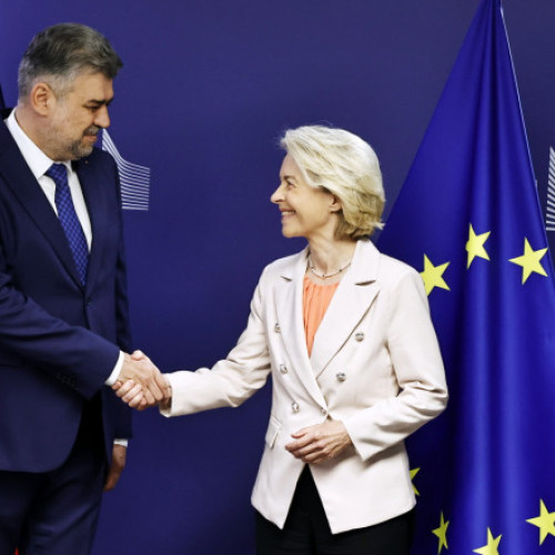 Marcel Ciolacu discută cu Ursula von der Leyen despre comisarul european al României