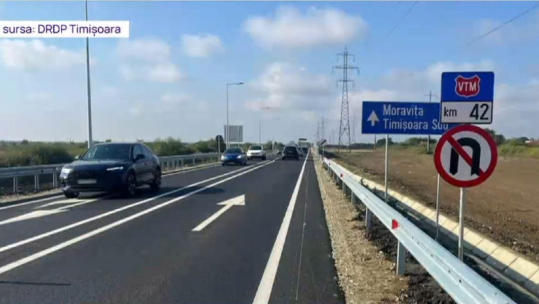 Probleme pe Centura Timisoara Sud, la o săptămână de la deschiderea circulației