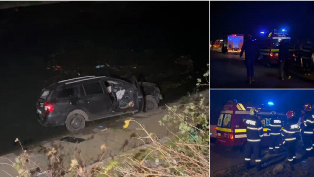 Accident grav în Capitală, un șofer a plonjat cu mașina în râul Dâmbovița