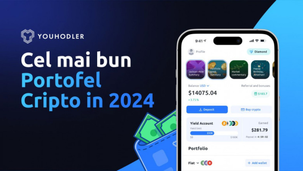 Cel mai simplu mod de a câștiga dobândă pe criptomonede: YouHodler