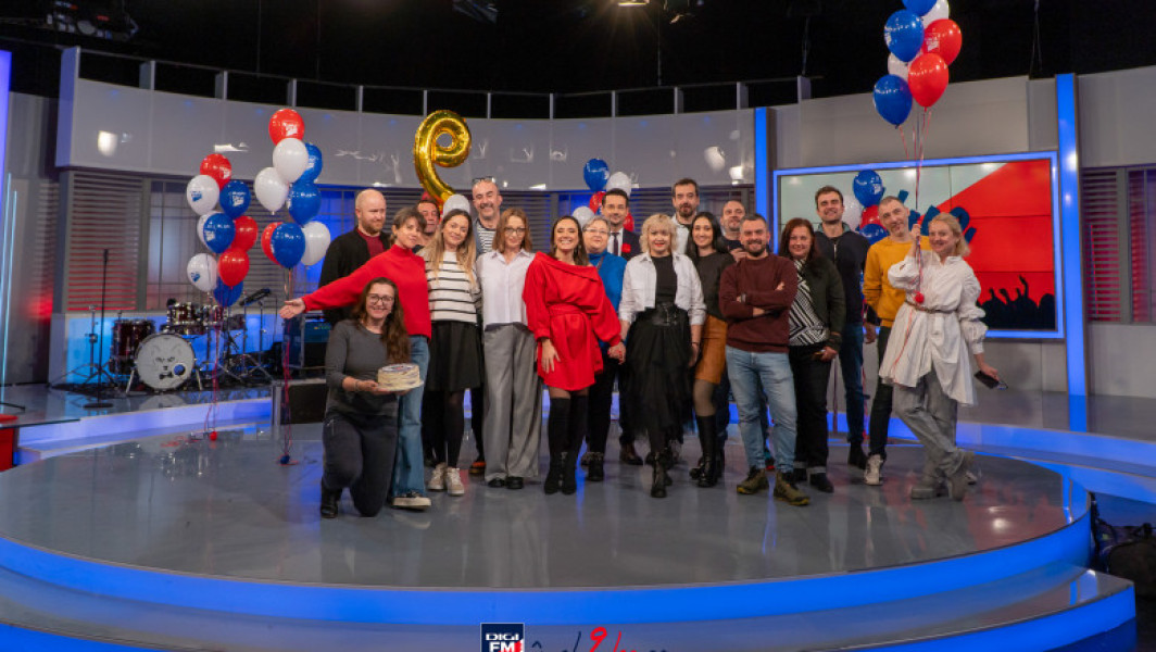 Digi FM sărbătorește 9 ani de emisie ON-AIR