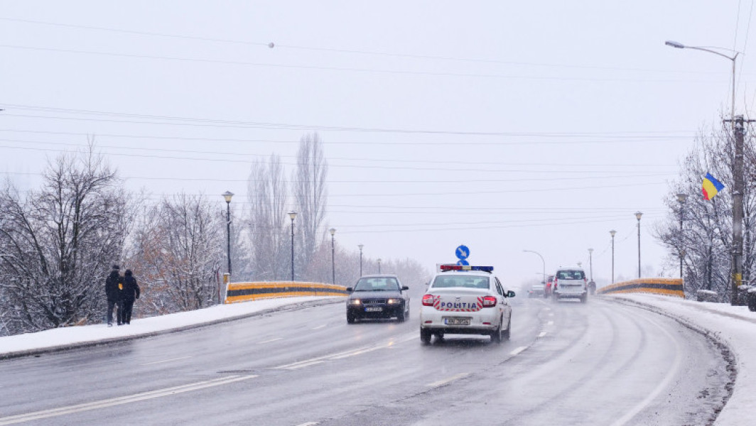Recomandări ale Poliției Române pentru conducătorii auto în contextul ninsorilor