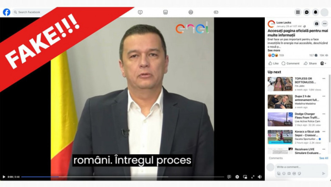 Sorin Grindeanu: Acuzații referitoare la utilizarea imaginii sale într-o campanie deepfake, sesizarea către instituțiile abilitate