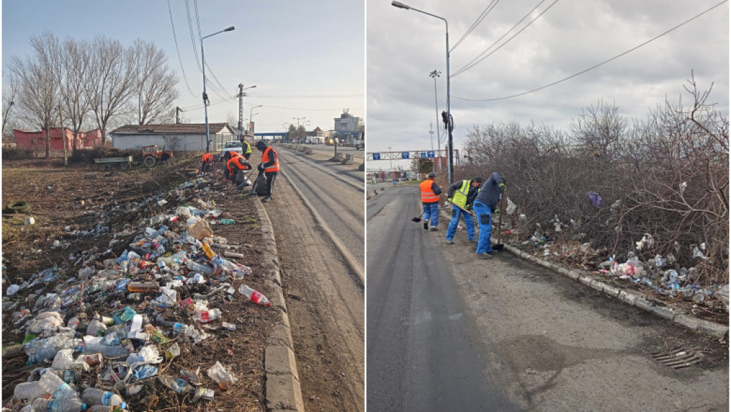 Incursiune ingrijoratoare la Vama Nădlac 1, unde romanii culpați cu autoritatile ungare distrug curățenia locală.