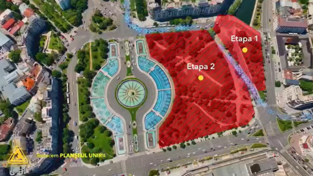 Restricțiile de circulație pe Splaiul Independenţei, ridicate pentru planşeul Unirii