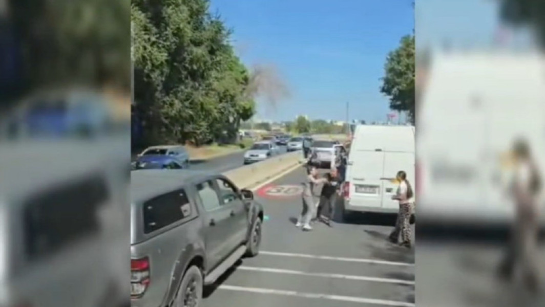 Șicanare în trafic pe DN39 la intrarea în Constanța, o altercație în plin