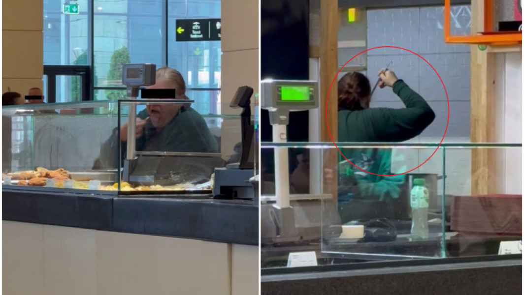Angajată din Cluj-Napoca prinsă mâncând supă din cratiță la un restaurant din mall! Aur mai multe amenzi și închiderea temporară a localului