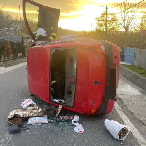 Accident rutier la Măgura: un șofer rănit și transportat la spital
