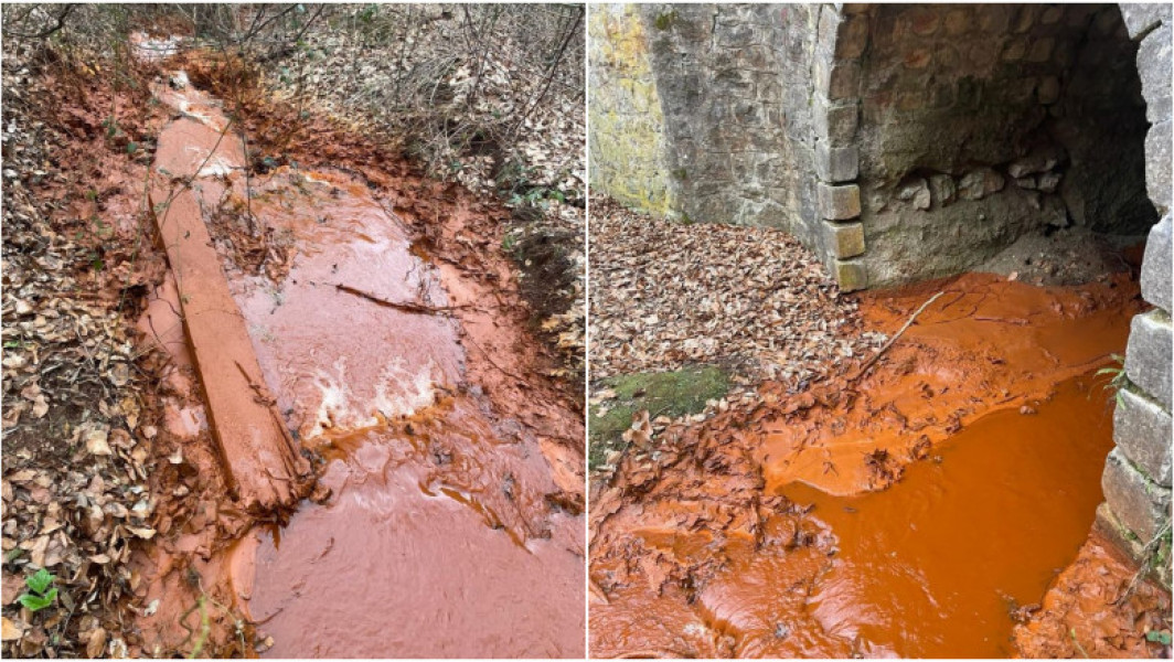 Mină din Bihor prăbușită după cutremur, apa devine roșie - Alertă de poluare în județul Bihor