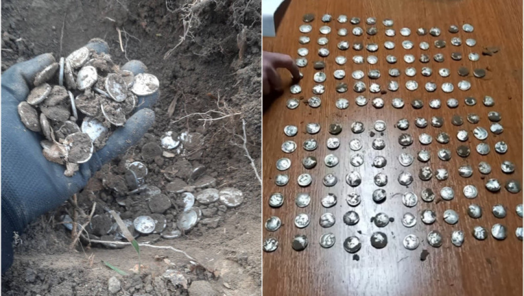 Comoara istorică găsită în pădurea din Vrancea. Peste 150 de monede antice greciste descoperite de doi tineri pasionați de detecția de metale. Autoritățile urmează să expertizeze și să identifice perioada din care datireză monedele.