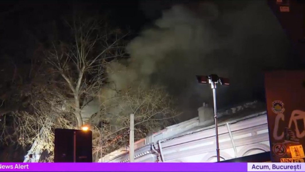 Intervenție dificilă a pompierilor în Sectorul 2 al Capitalei. Incendiu într-o zonă de lux