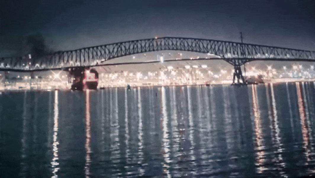 Video. Podul gigantic din SUA s-a prăbușit în râul Patapsco