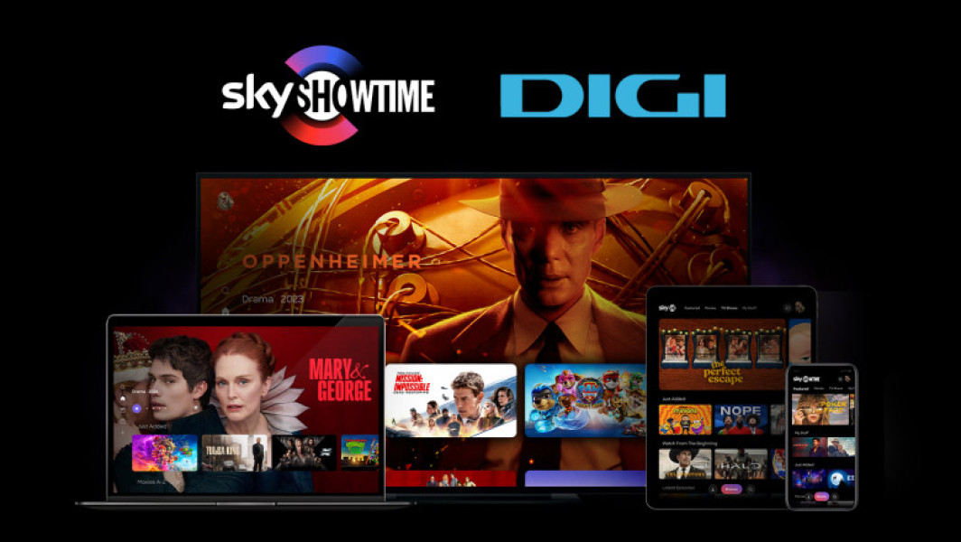 SkyShowtime anunță primul parteneriat în Europa Centrală și de Est cu DIGI România