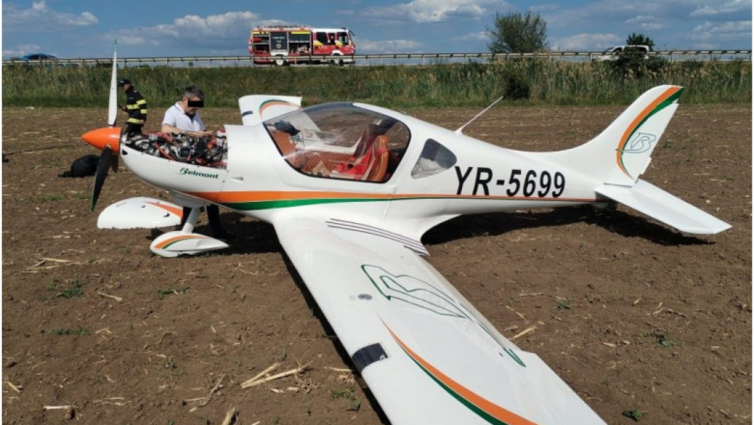 Accident aviatic cu un avion privat în Iași: Două persoane scapă nevătămate după aterizarea forțată