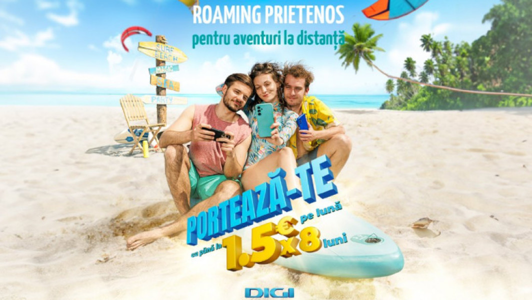 „Roaming prietenos”, cea mai nouă campanie DIGI pentru o vacanță lipsită de griji 