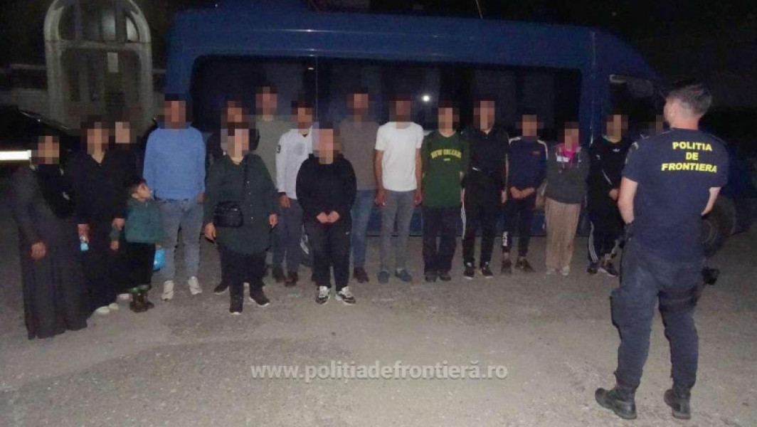 Nouăsprezece cetățeni sirieni prinși încercând să intre ilegal în România