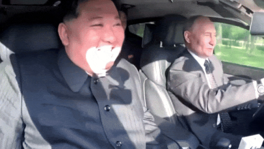 Imagini inedite din întâlnirile dintre Putin și Kim Jong Un