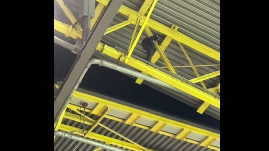 Un bărbat mascat a fost arestat pe acoperișul stadionului din Dortmund în timpul meciului Germania-Danemarca